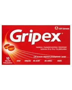 Gripex, tabletki powlekane, 10 szt.