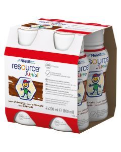 Resource Junior, płyn, smak czekoladowy, 200 ml, 4 szt