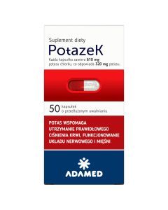 Potazek, kapsułki o zmodyfikowanym uwalnianiu, 50 szt.