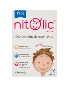 Pipi Nitolic, zestaw przeciw wszawicy,  50 ml