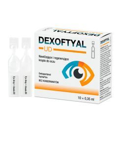 Dexoftyal UD, krople do oczu, 0,35 ml, 10 pojemników jednodawkowych.
