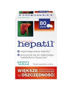Hepatil, tabletki, 80 szt.