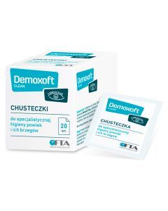 Demoxoft Clean, chusteczki do specjalistycznej higieny powiek, 20 szt.