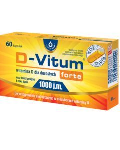 D-Vitum Forte 1000 j.m., kapsułki z witaminą D dla dorosłych, 60 szt.