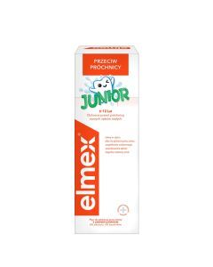Elmex Junior, płyn do płukania jamy ustnej z aminofluorkiem, dla dzieci w wieku 6-12 lat, 400 ml