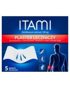 Itami, 140 mg, plastry lecznicze, 5 szt.