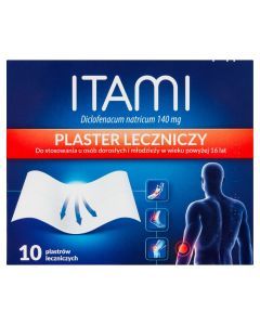 Itami, 140 mg, plastry lecznicze, 10 szt.
