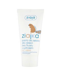 Ziajka, pasta do zębów bez fluoru, z xylitolem, 50 ml,, tuba