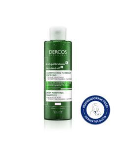 Vichy Dercos K., szampon przeciwłupieżowy, do tłustej skóry głowy, 250ml