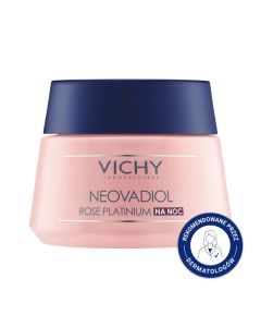 Vichy Neovadiol Rose Platinum, wzmacniający, regenerujący krem na noc, 50 ml