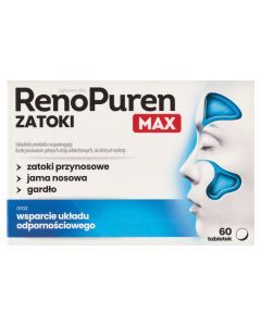 RenoPuren Zatoki MAX, tabletki, 60 szt.