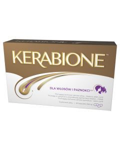 Kerabione, dla włosów, paznokci, skóry, kapsułki, 60 szt.