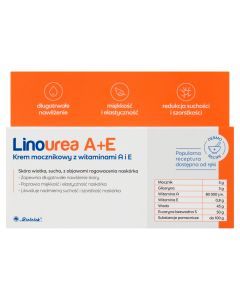 Linourea A+E, krem mocznikowy z witaminami  A i E, 50 g