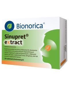 Sinupret extract, 160 mg, tabletki drażowane, 20 szt.