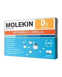 Molekin D3, 2000 j.m., tabletki powlekane, 60 szt.