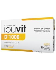 Ibuvit D 1000, kapsułki twist-off, 30 szt.