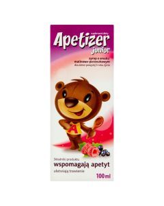 Apetizer Junior, syrop, o smaku malinowo-porzeczkowym, 100 ml