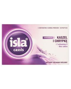 Isla-Cassis, pastylki do ssania, 60 szt.
