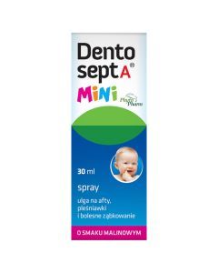 Dentosept A Mini, spray, ulga na afty, pleśniawki i bolesne ząbkowanie, 30 ml