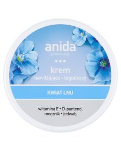 Anida, krem nawilżająco-łagodzący, kwiat lnu, 125 ml