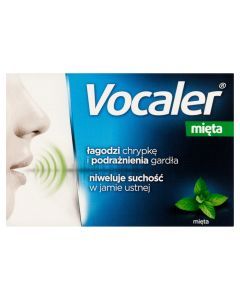 Vocaler mięta, pastylki do ssania, 12 szt.