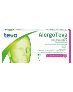 AlergoTeva, 5 mg, tabletki powlekane, 10 szt.