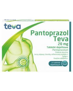 Pantoprazol Teva, 20 mg, tabletki dojelitowe, 14 szt.