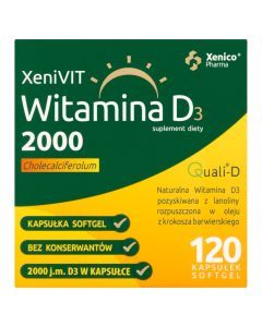 XeniVIT Witamina D 2000, kapsułki miękkie, 120 szt.