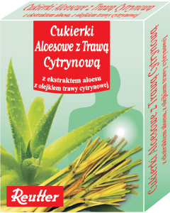 Cukierki aloesowe z trawa cytrynowa, 50 g