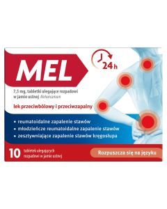 Mel, 7,5 mg, tabletki ulegające rozpadowi w jamie ustnej, 10 szt.