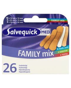 Salvequick Med, Family Mix, plastry, 26 szt.