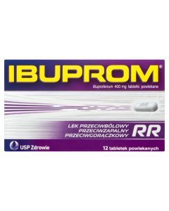Ibuprom RR Max, 400 mg, tabletki powlekane, 12 szt.