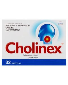 Cholinex, 150 mg, pastylki do ssania, 32 szt.