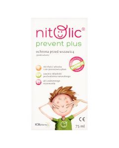 Pipi Nitolic Prevent Plus, spray przeciw wszawicy, 75 ml