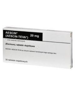 Aescin, 20 mg,tabl.dojelit.,(i.row),InPh,Czechy, 30 szt