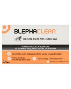 Blephaclean, chusteczki sterylne do codziennej higieny powiek, 20 szt.