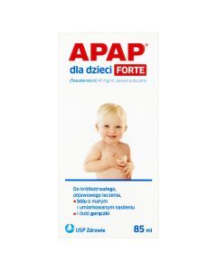Apap dla dzieci forte, 40 mg/ml, zawiesina doustna, 85 ml