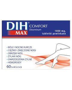 DIH Max Comfort, 1000 mg, tabletki powlekane, 60 szt.
