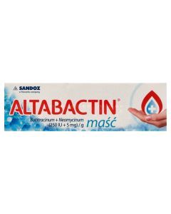 Altabactin, (250 IU+5 mg)/g, maść, 5 g
