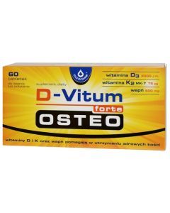 D-Vitum forte Osteo, tabletki do ssania lub połykania, 60 szt.