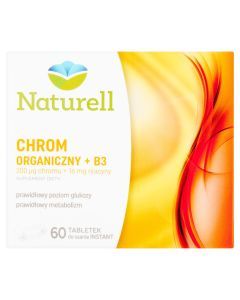 Naturell Chrom Organiczny + B3, tabletki do ssania, 60 szt.