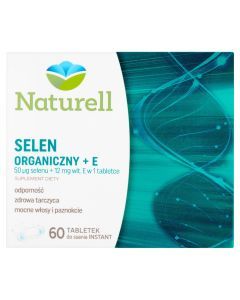 Naturell Selen Organiczny + E, tabletki do ssania, 60 szt.