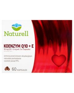 Naturell Koenzym Q10 + E, kapsułki, 60 szt.