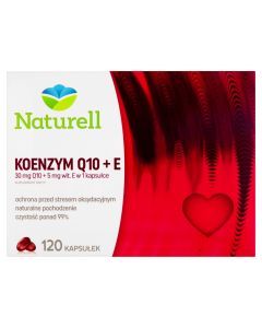 Naturell Koenzym Q10 + E, kapsułki, 120 szt.