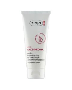Ziaja Med Naczynkowa, peeling enzymatyczny, na twarz i szyję, delikatnie złuszczający, 75 ml