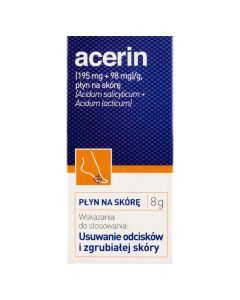 Acerin, płyn do usuwania odcisków i zgrubiałej skóry, 8g, (9 ml)
