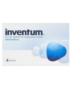 Inventum, 25 mg, tabletki do rozgryzania, żucia, 4 szt.