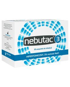 Nebutac 3, roztwór do inhalacji, hipertoniczny, 3% NaCl, 4 ml, 30 amp