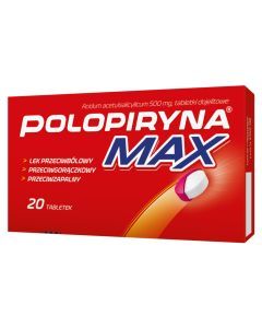 Polopiryna Max, 500 mg, tabletki dojelitowe, 20 szt.