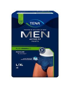 TENA Men Pants Plus OTC Edition, majtki chłonne, rozmiar L, 8 szt.